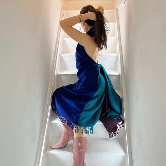 Jean Paul Gaultier Wool Scarf Dress