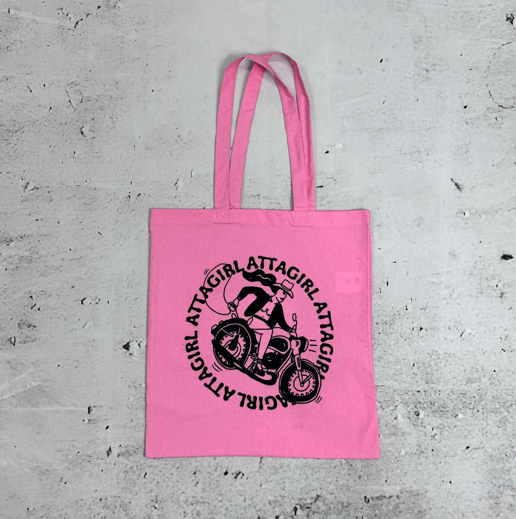 Attagirl Pink Tote Bag