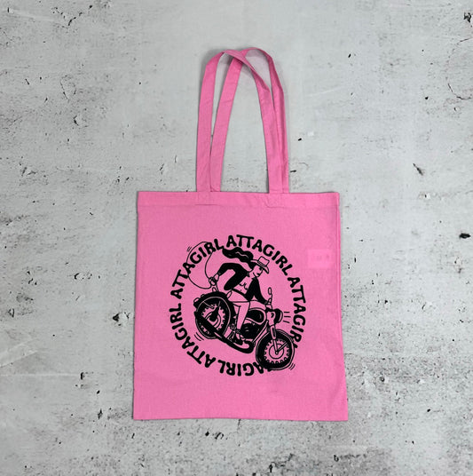 Attagirl Pink Tote Bag