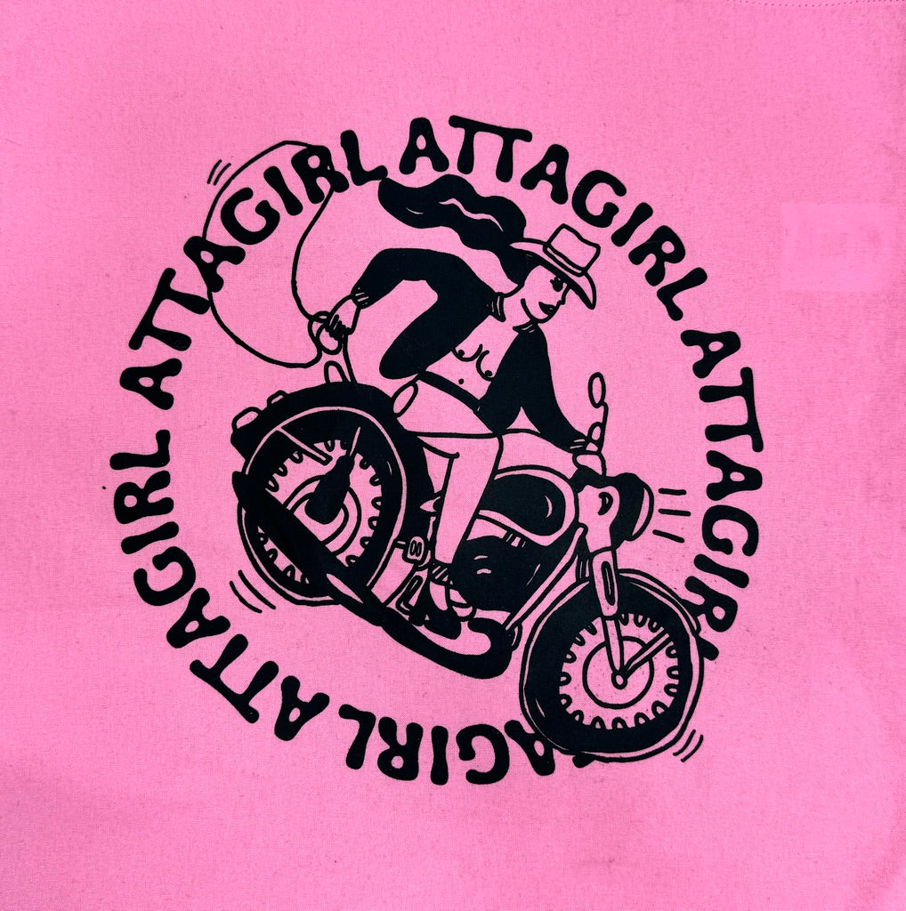 Attagirl Pink Tote Bag