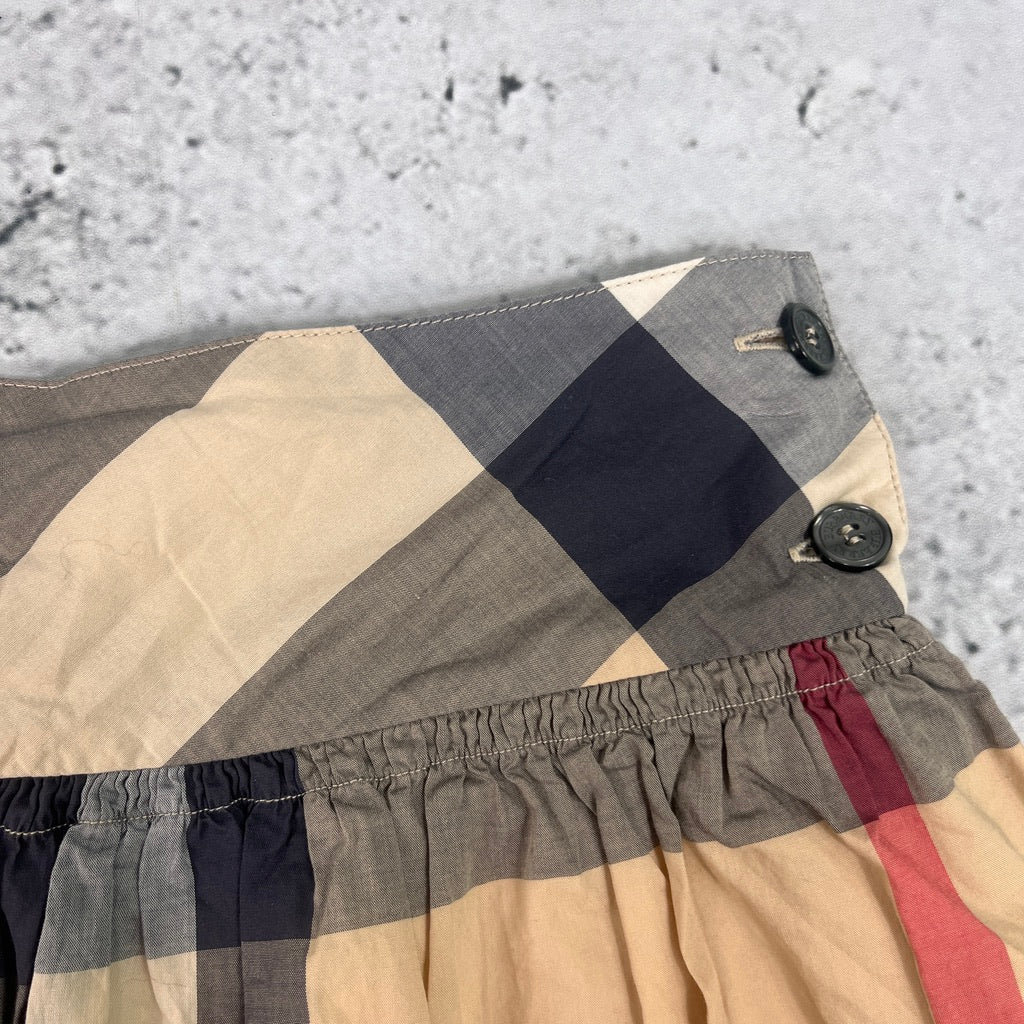Burberry Novacheck Pleated Mini Skirt