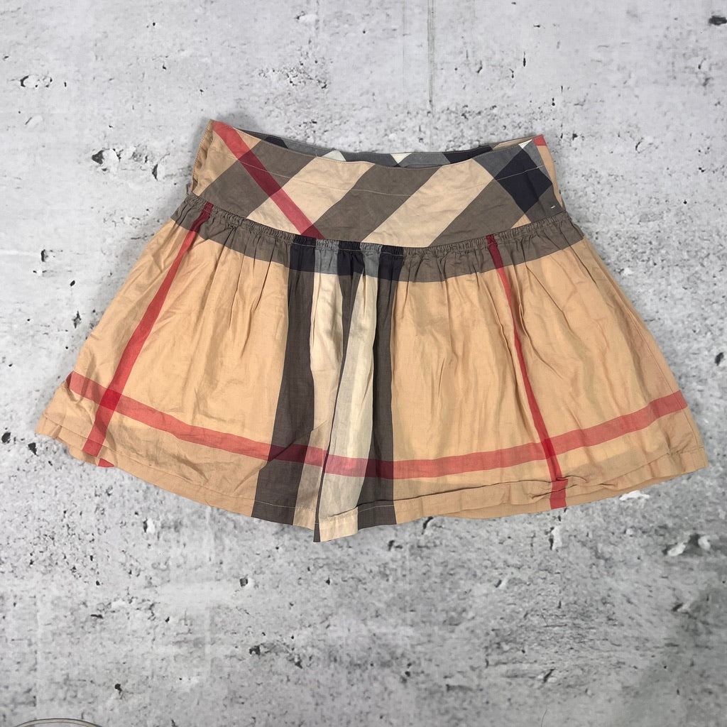 Burberry Novacheck Pleated Mini Skirt