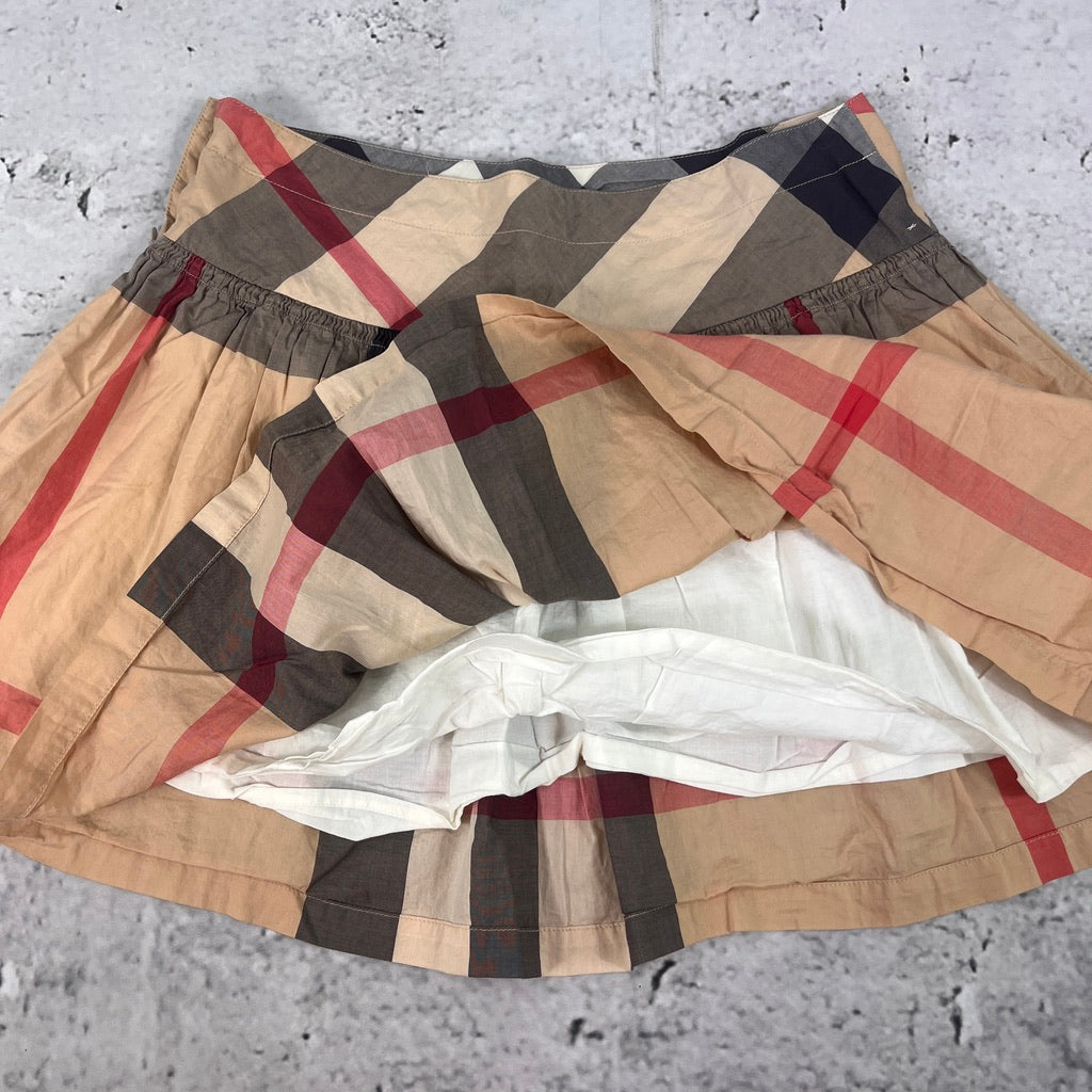Burberry Novacheck Pleated Mini Skirt