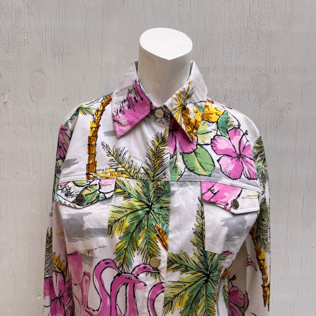 Laurel White Floral Jacket