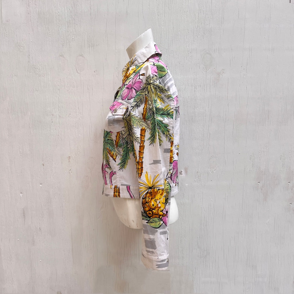 Laurel White Floral Jacket