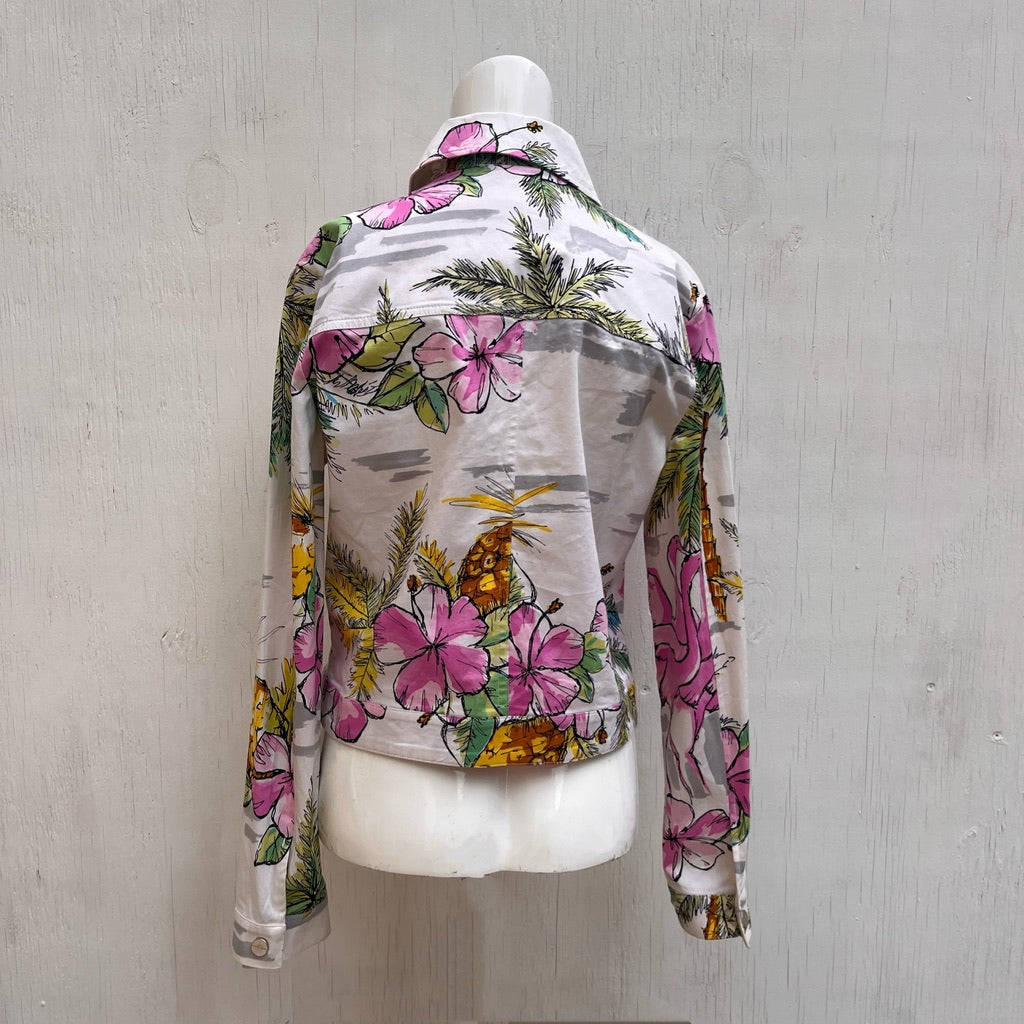 Laurel White Floral Jacket