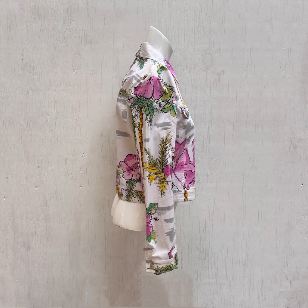 Laurel White Floral Jacket