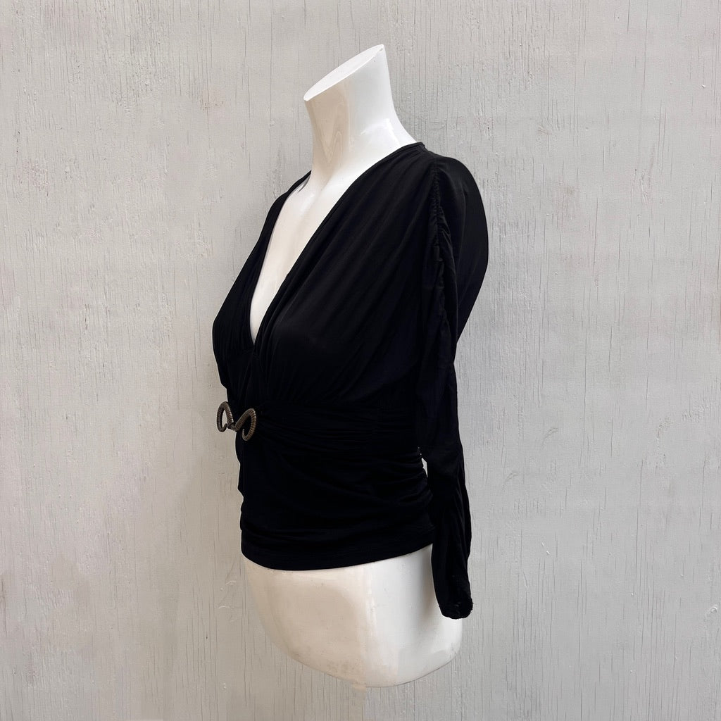 Just Cavalli Horn Buckle Top