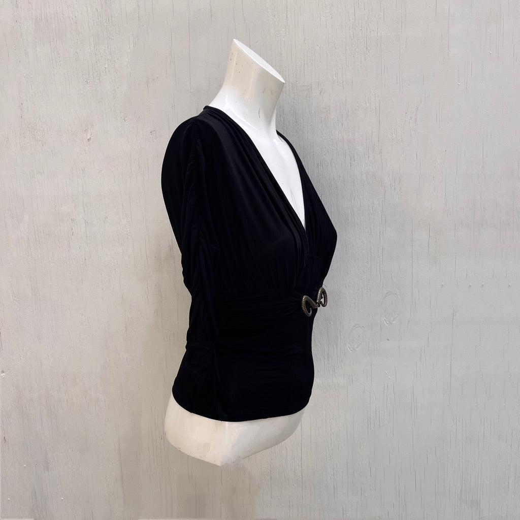 Just Cavalli Horn Buckle Top