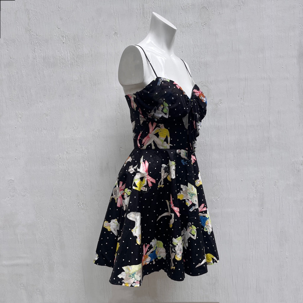 Blumarine Pin Up Girls Mini Dress