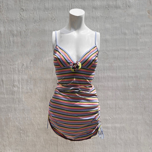 Moschino Mare Stripped Mini Dress
