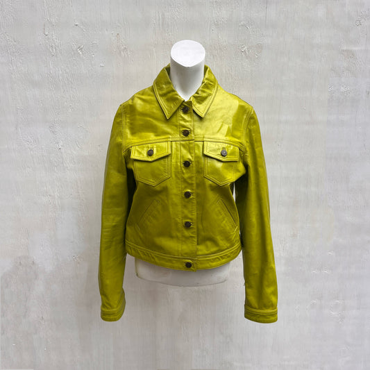 Lime Green Leather Jacket