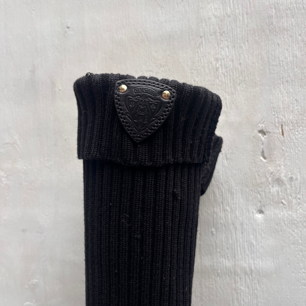 Gucci Ribbed Sock Wedges