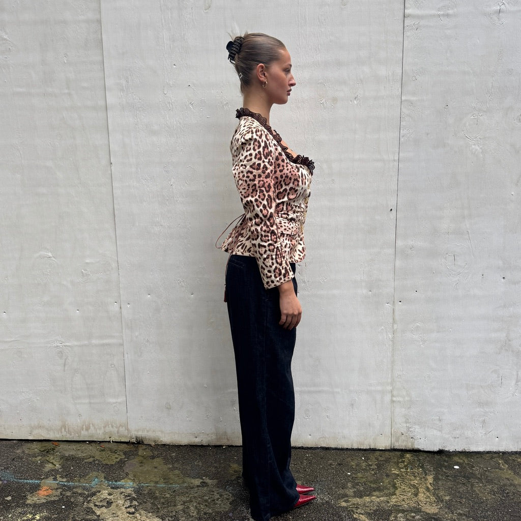 Roberto Cavalli Class Leopard Print Jacket