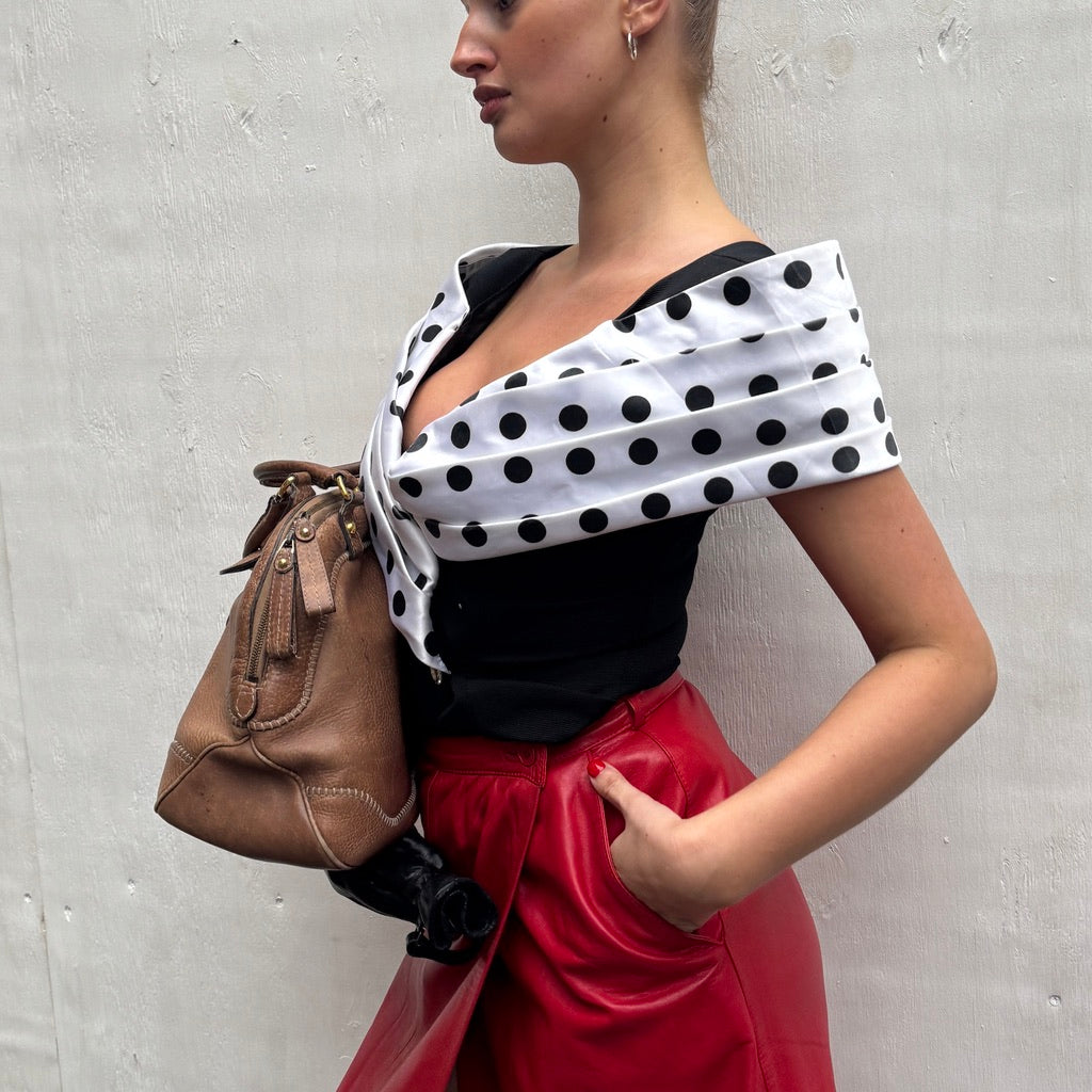 80's Polka Dot Top
