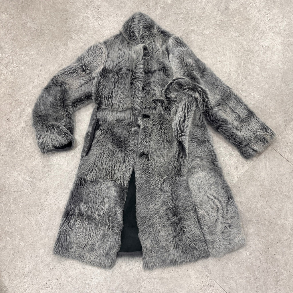 Reversiable Faux Fur & Suede Coat