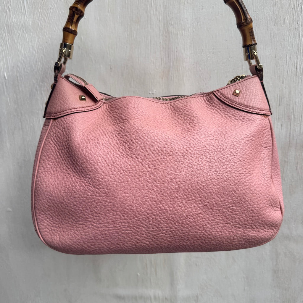 Gucci Pink Bamboo Top Handle bag