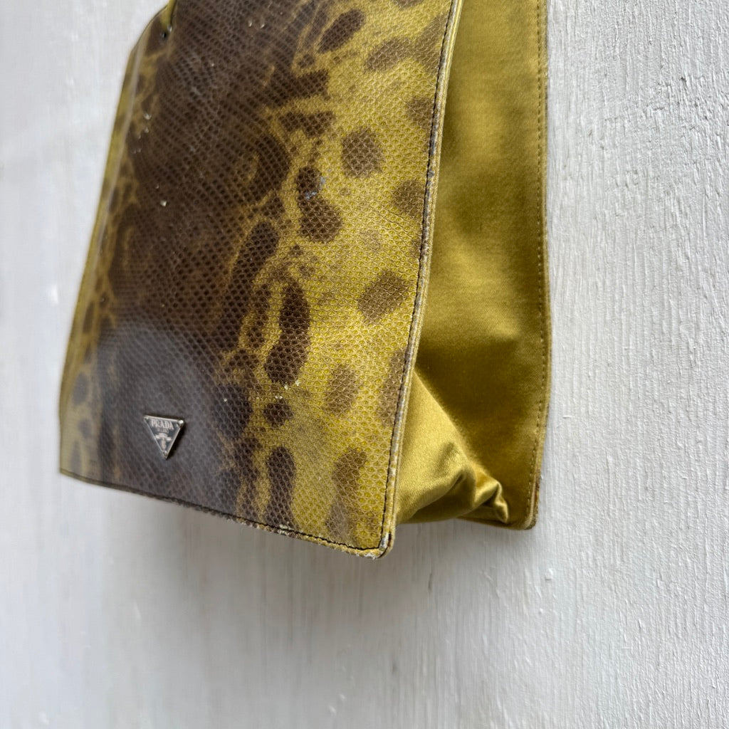 Prada Green Snakeskin Handbag