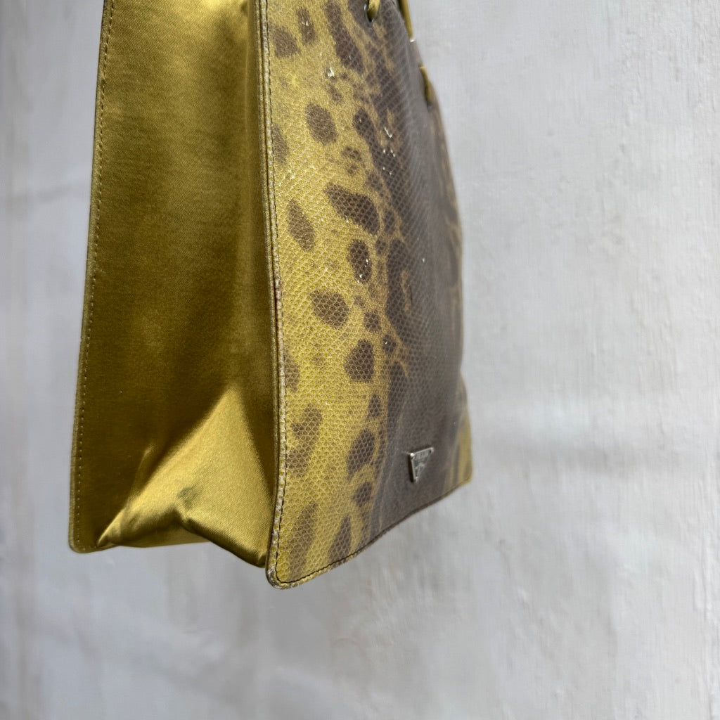Prada Green Snakeskin Handbag