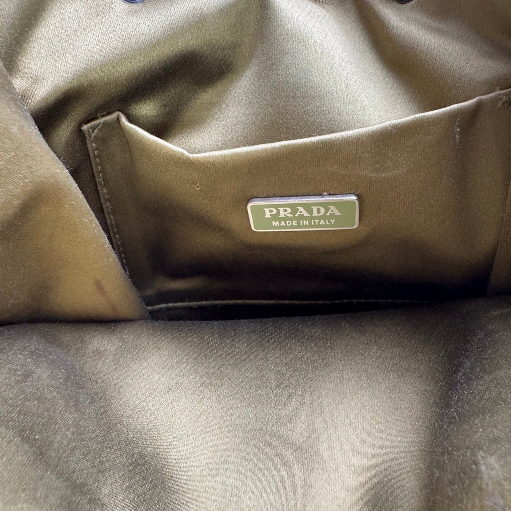 Prada Green Snakeskin Handbag