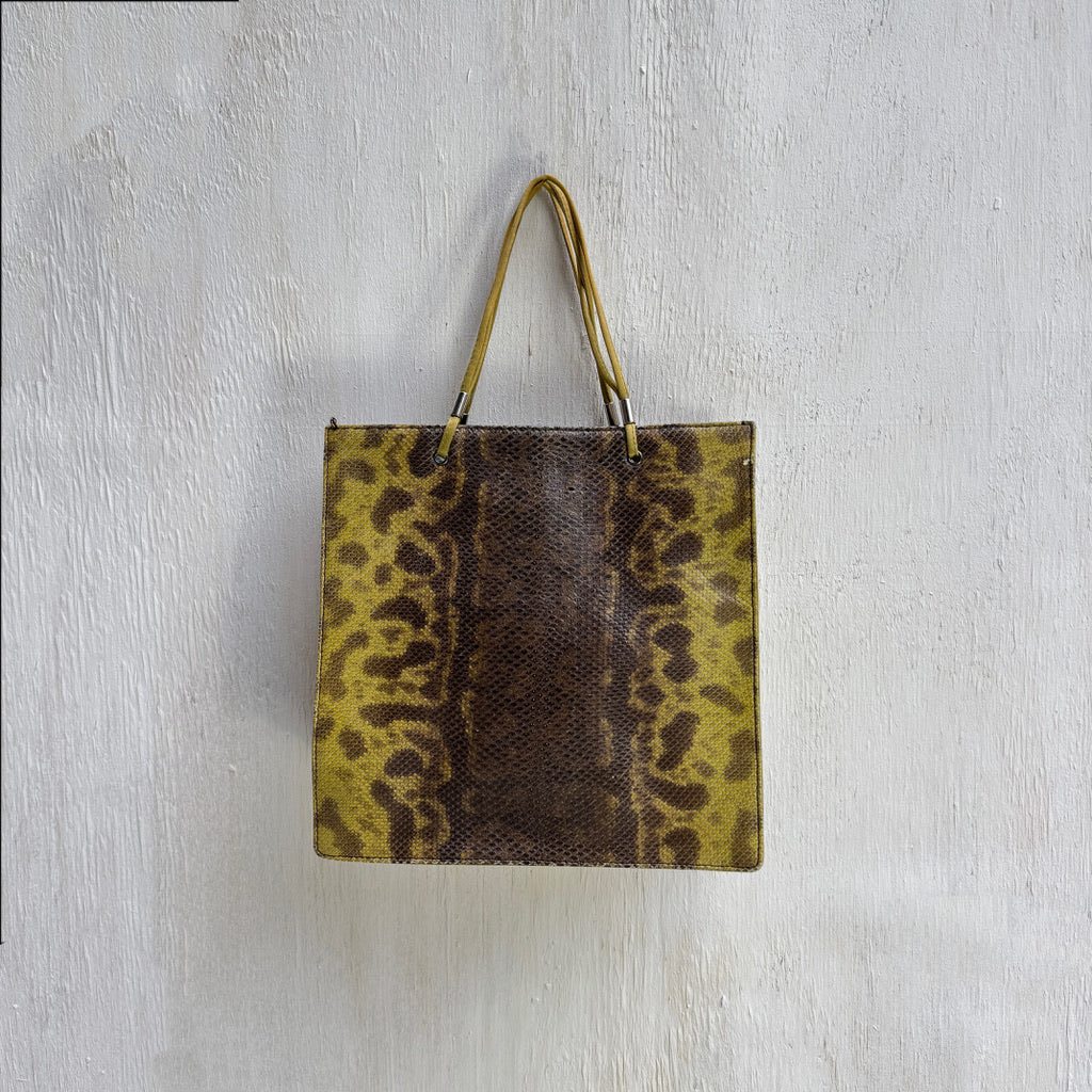 Prada Green Snakeskin Handbag