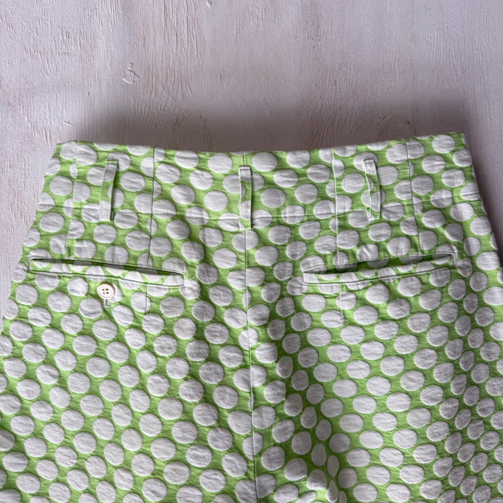 Comme Des Garcons Green Polka Shorts