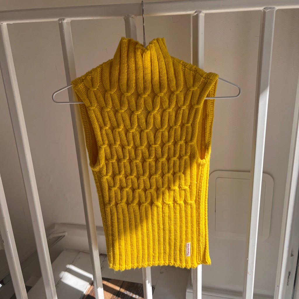 Yellow Knit Vest