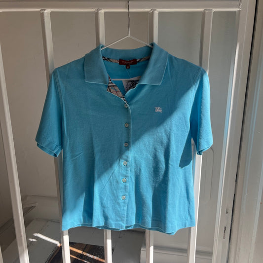 Burberry Blue Polo Top