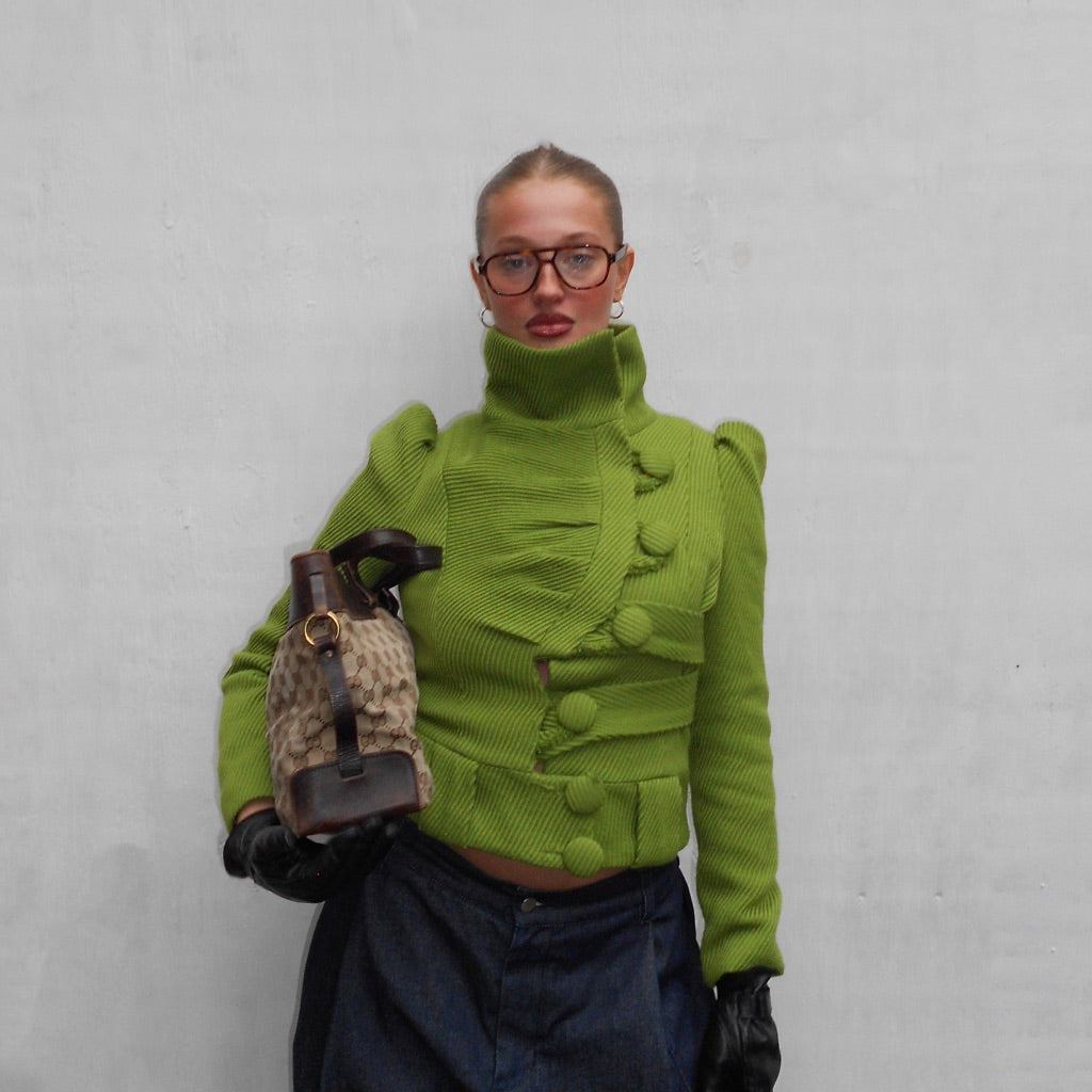 Pilar Ruiz Green Textured Jacket