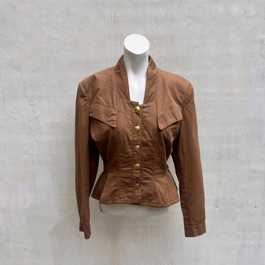 Casablanca Italy Brown Structured Blazer