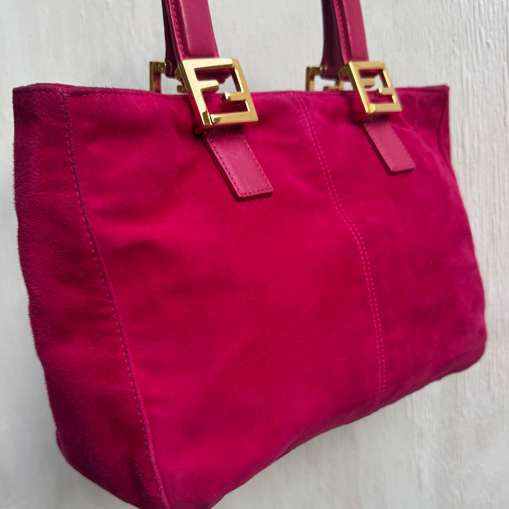 Fendi Twins Hot Pink  tote bag