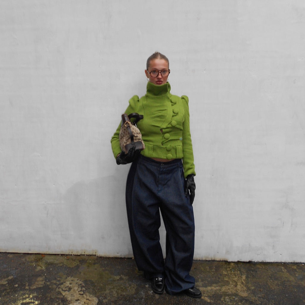 Pilar Ruiz Green Textured Jacket