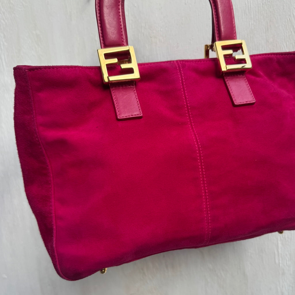 Fendi Twins Hot Pink  tote bag