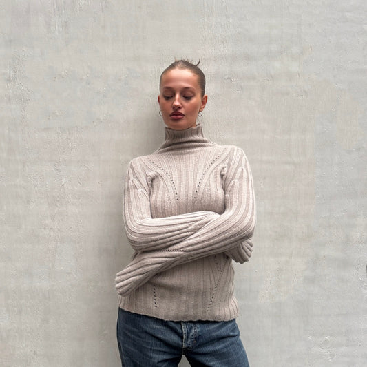 Patrizia Pepe Grey Knit Jumper