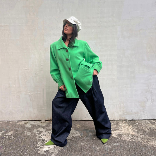Yves Saint Laurent Green Coat