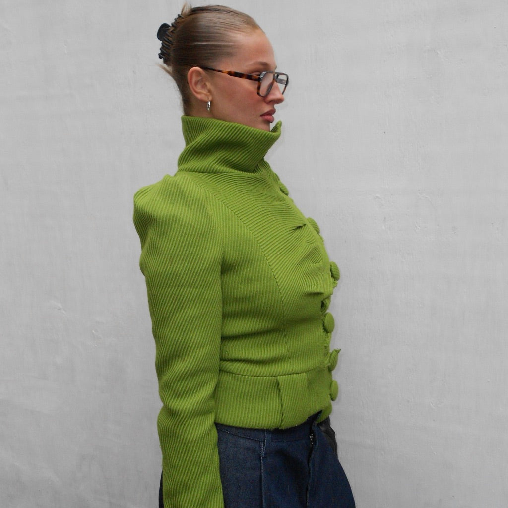 Pilar Ruiz Green Textured Jacket