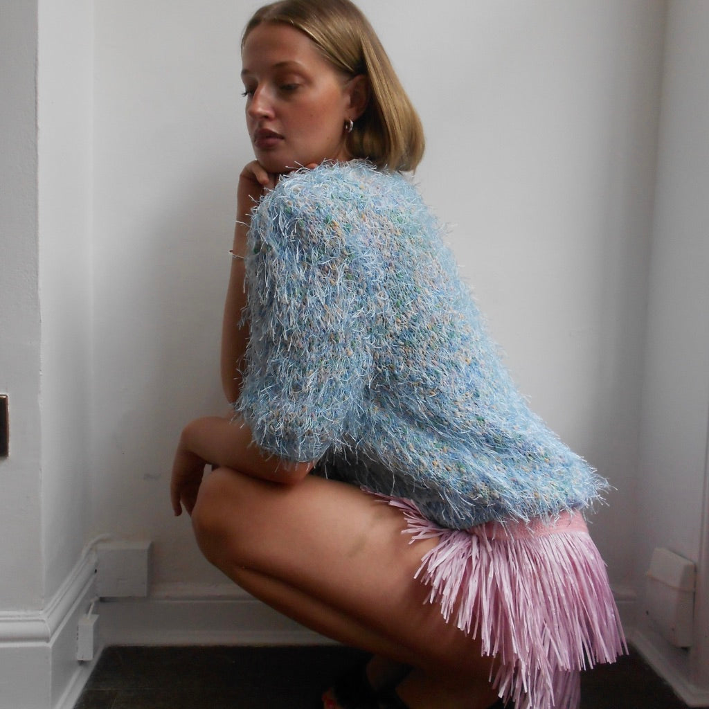 MSGM Pink Fringe Skirt