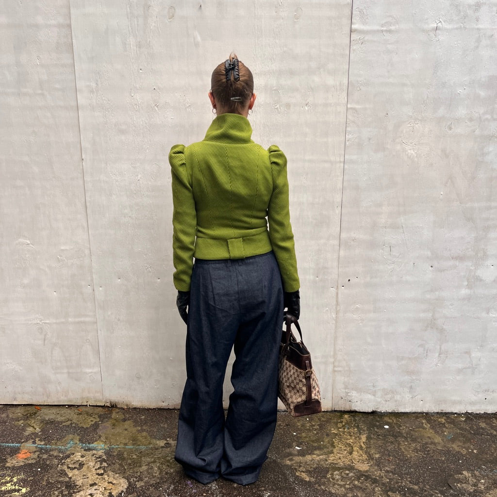 Pilar Ruiz Green Textured Jacket