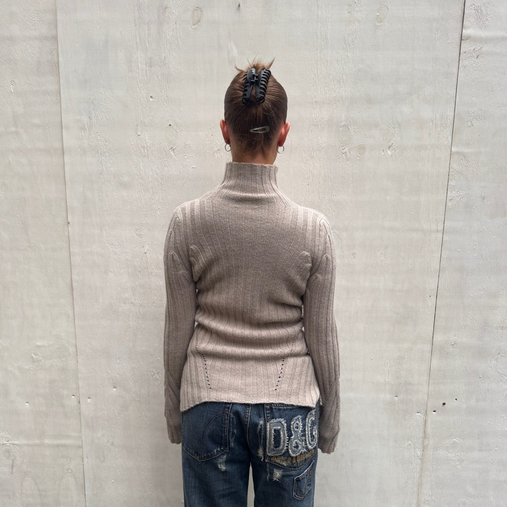 Patrizia Pepe Grey Knit Jumper