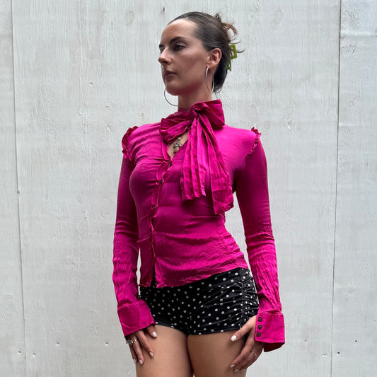 D&G Hot Pink Silk Shirt