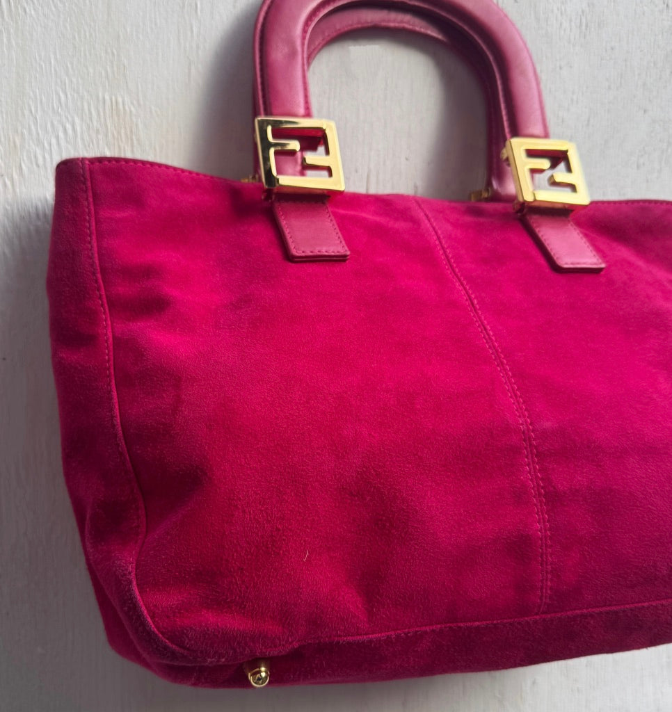 Fendi Twins Hot Pink  tote bag