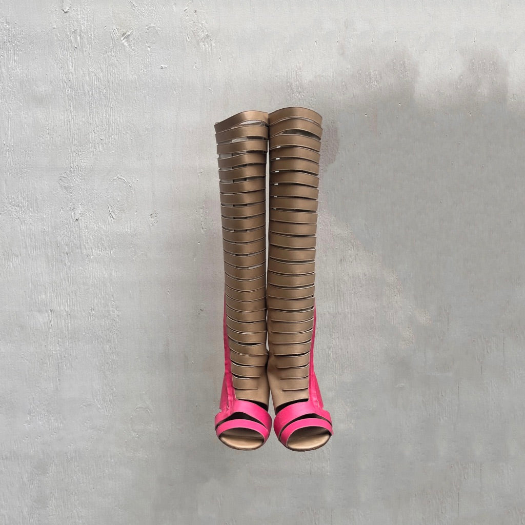 Manolo Blahnik Open Toe Heels