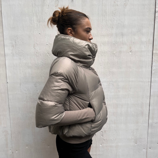 Patrizia Pepe Grey Puffer Jacket
